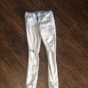 old navy white wash jeans